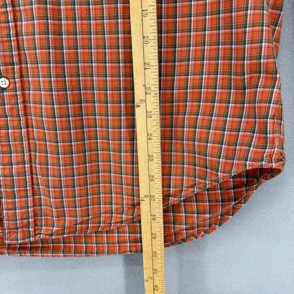 Ralph Lauren Shirt Men's XL Orange Plaid Classic Fit Button Down Business Casual - Picture 8 of 9